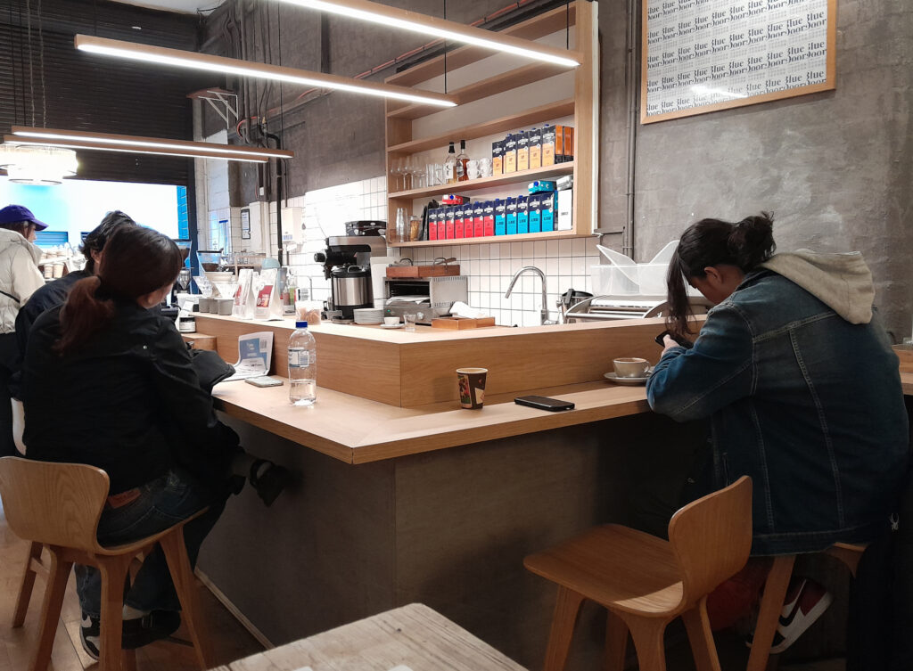 Interior of Blue Doors on Somerset Place in Melbourne