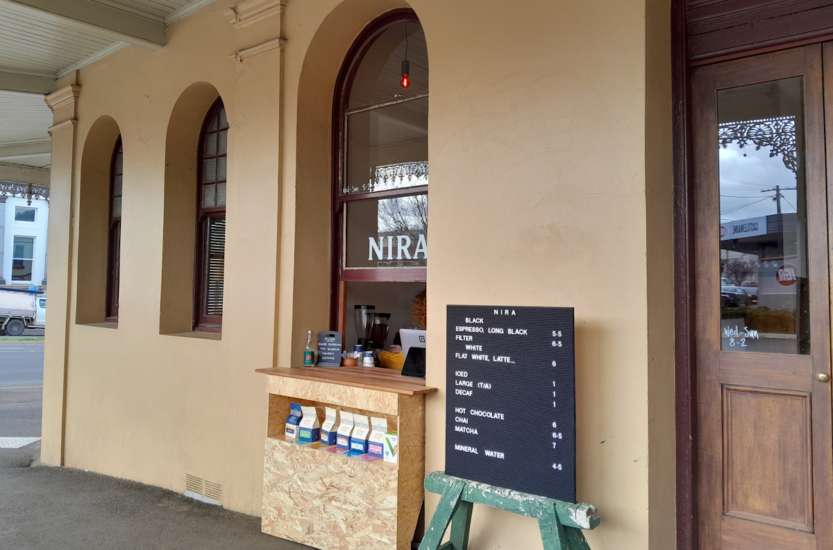 Nira – great coffee with a dose of history in Castlemaine