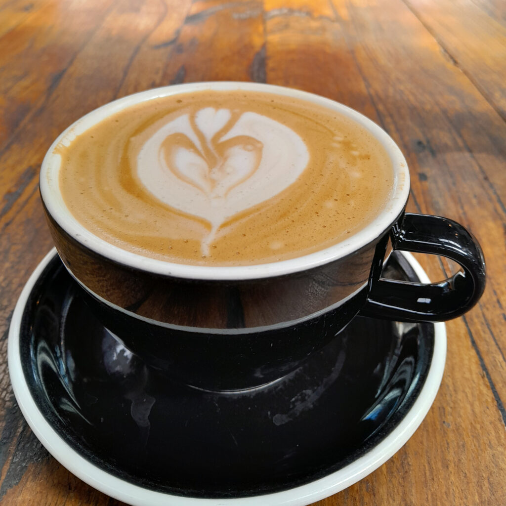 Large oat latte at King Of The Castle