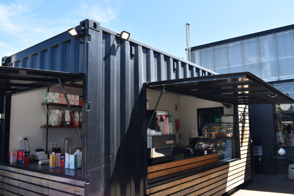 The container cafe for takeaways at Rush in Bowral